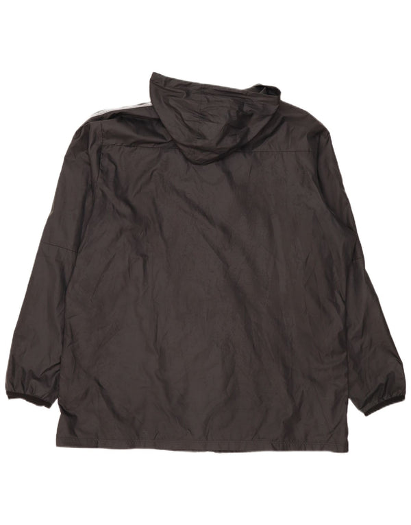 Nike Mens Hooded Rain Jacket UK 44 2XL Black Polyester