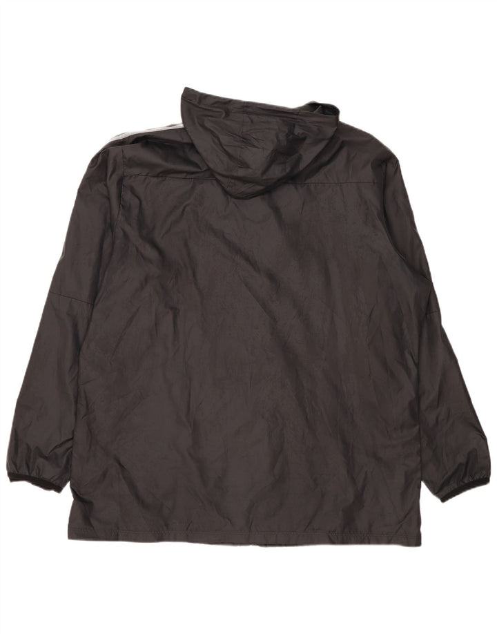 Nike Chaqueta impermeable con capucha para hombre UK 44 2XL Poliéster negro