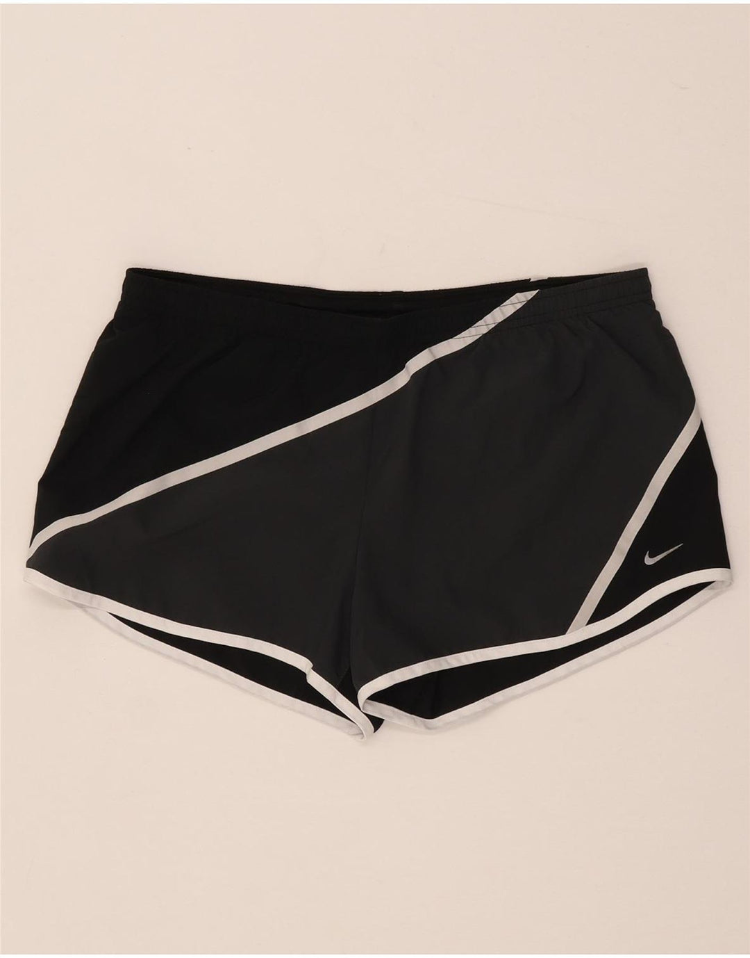 Nike - Pantalones cortos deportivos Dri Fit para mujer, talla M, poliéster negro