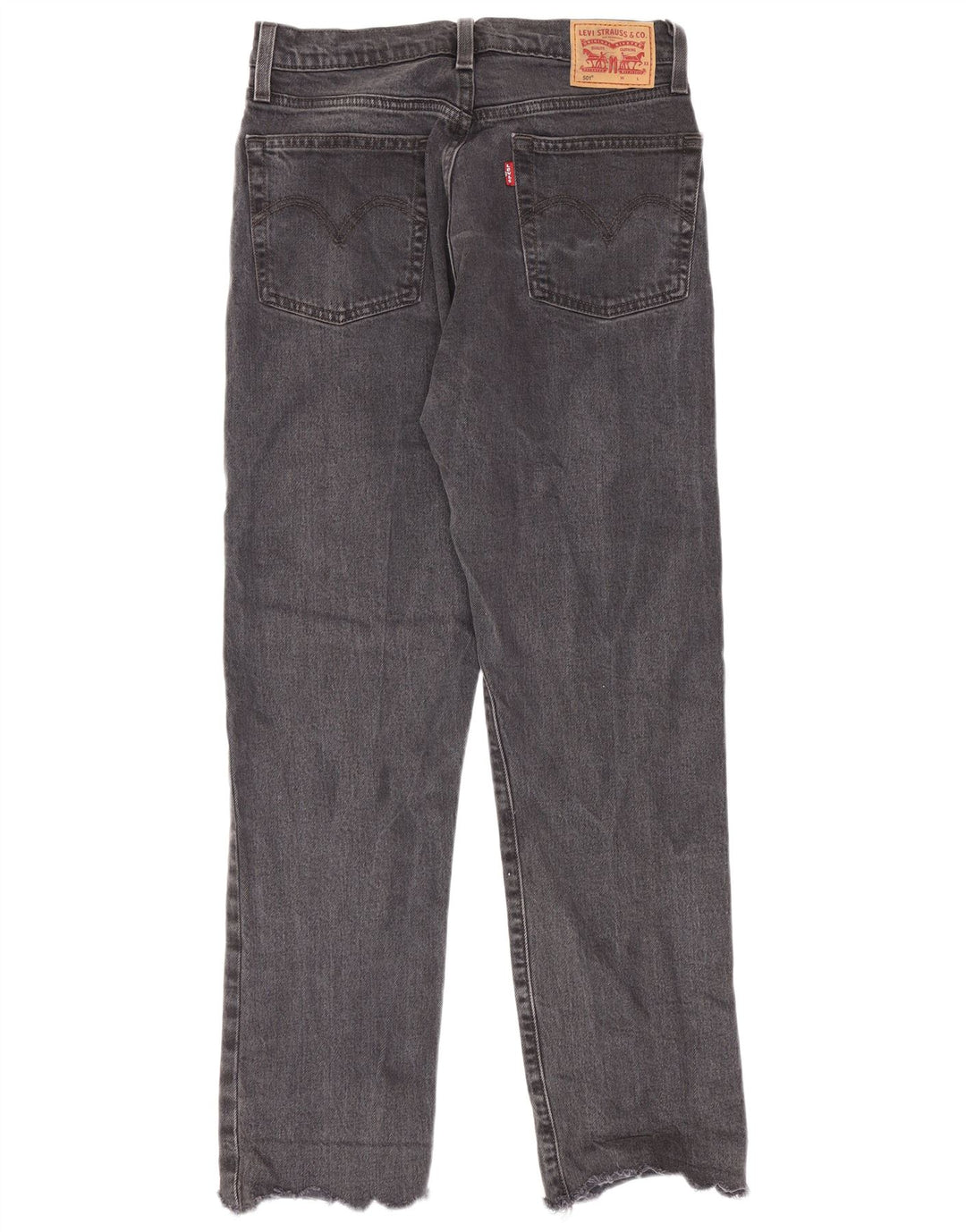 Levi's Vaqueros Rectos 501 Para Mujer W27 L28 Algodón Gris