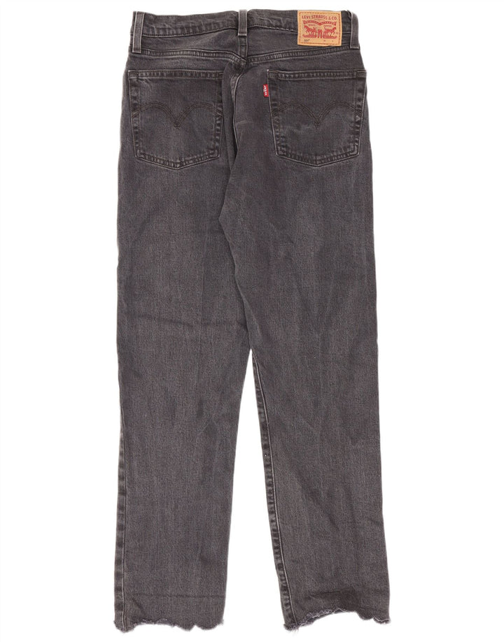 Levi's Vaqueros Rectos 501 Para Mujer W27 L28 Algodón Gris