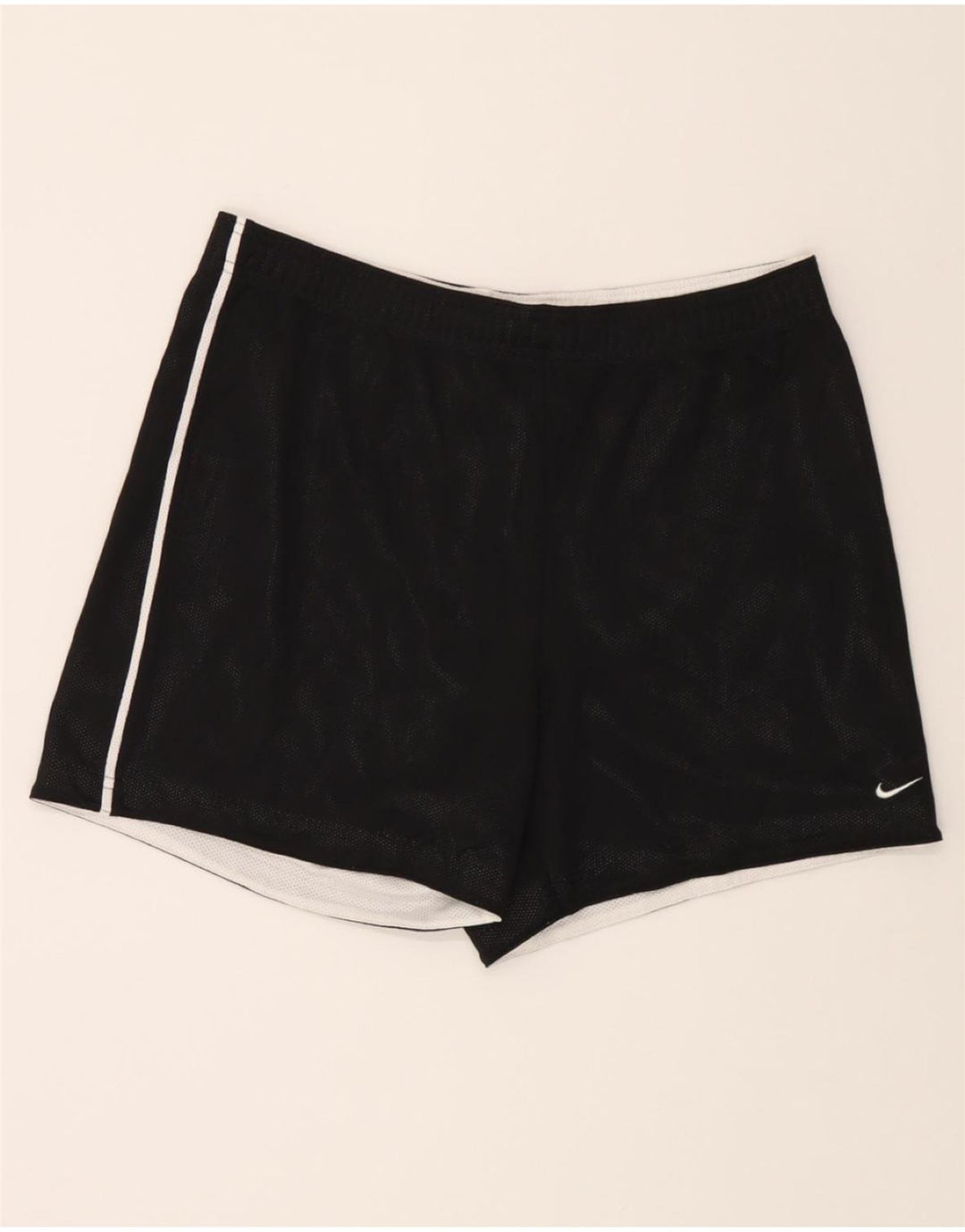 NIKE Womens Sport Shorts US 8/10 Medium Black Polyester Vintage Nike and Second-Hand Nike from Messina Hembry 