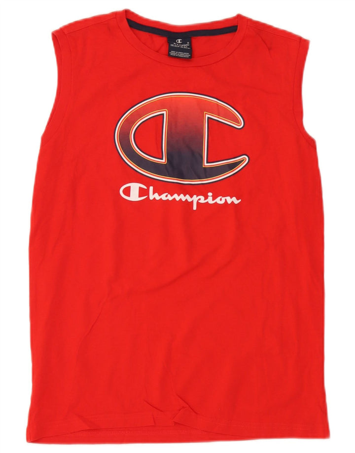 Champion Camiseta sin mangas gráfica para niños 13-14 años XL Rojo