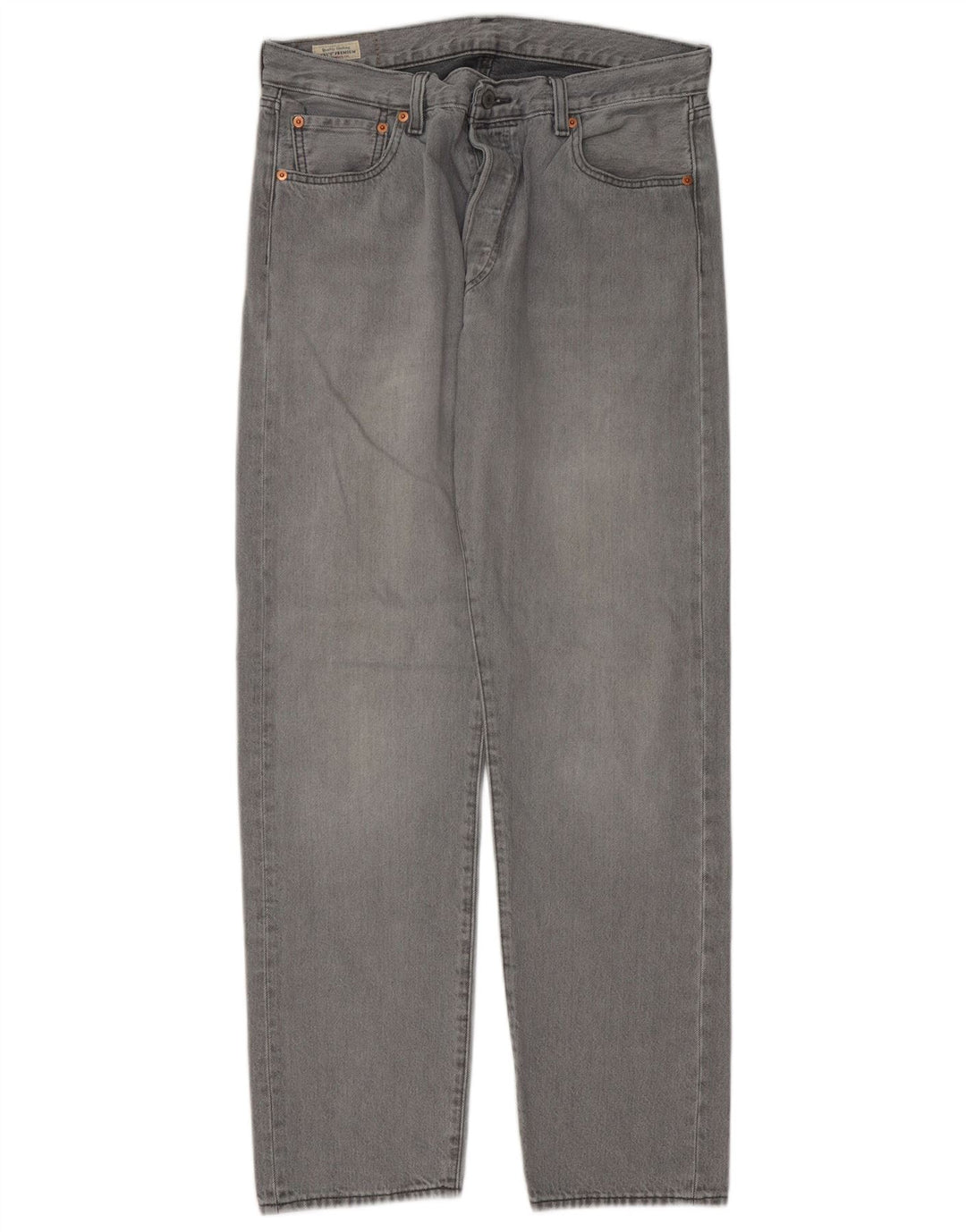 Levi's Vaqueros rectos 501 para hombre W34 L32 Algodón gris