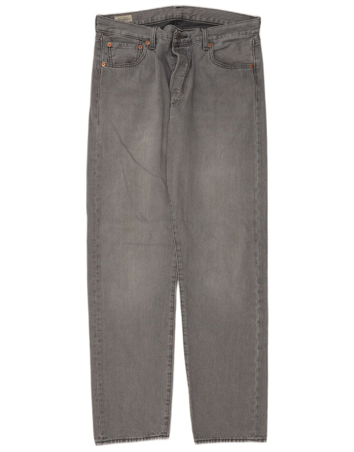 Levi's Vaqueros rectos 501 para hombre W34 L32 Algodón gris