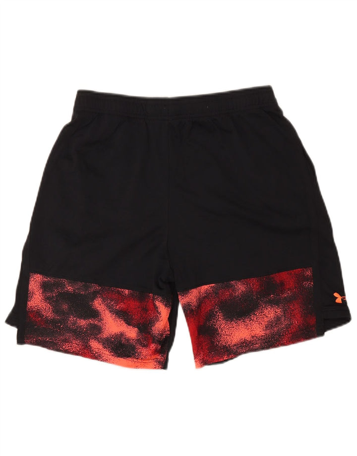 UNDER ARMOUR Pantalones cortos deportivos con estampado abstracto para niños 13-14 años XL Negro