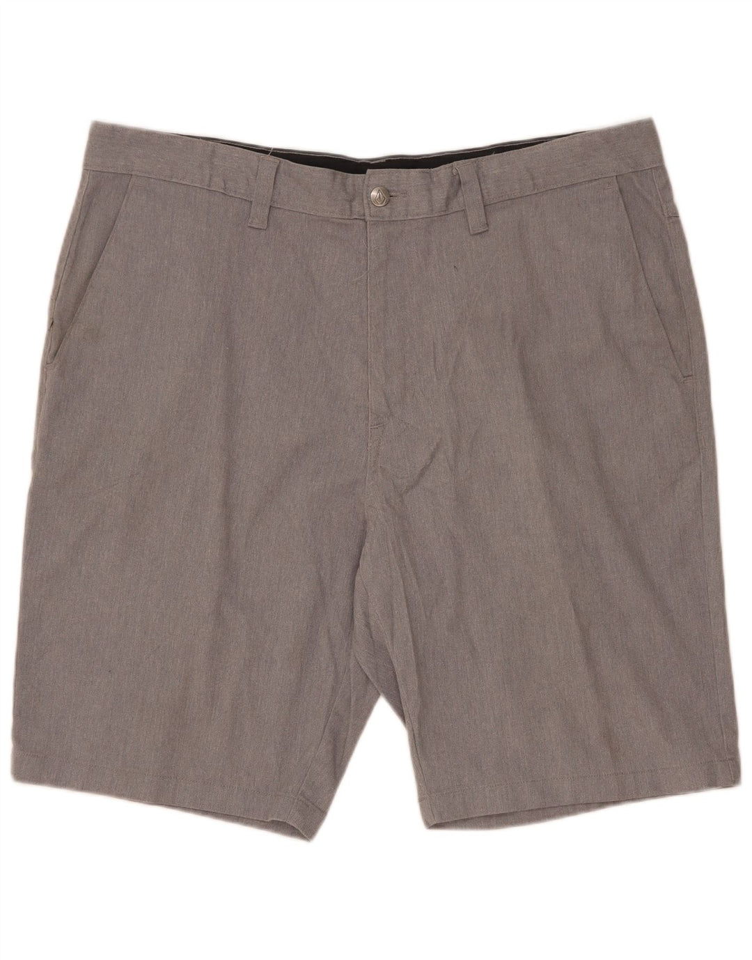 Volcom Pantalones cortos chinos para hombre W38 XL Algodón gris