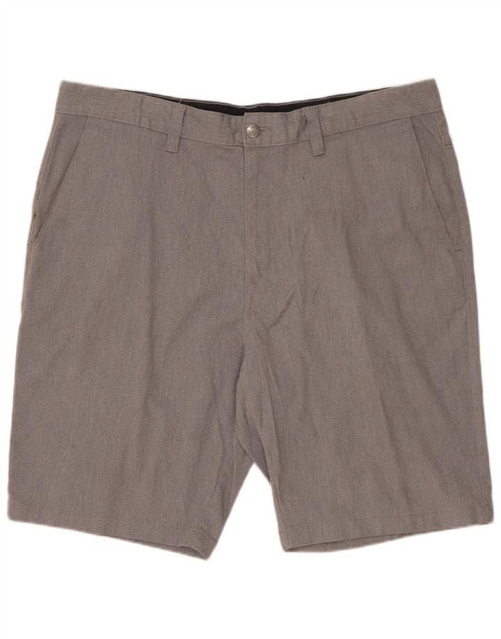 Volcom Pantalones cortos chinos para hombre W38 XL Algodón gris
