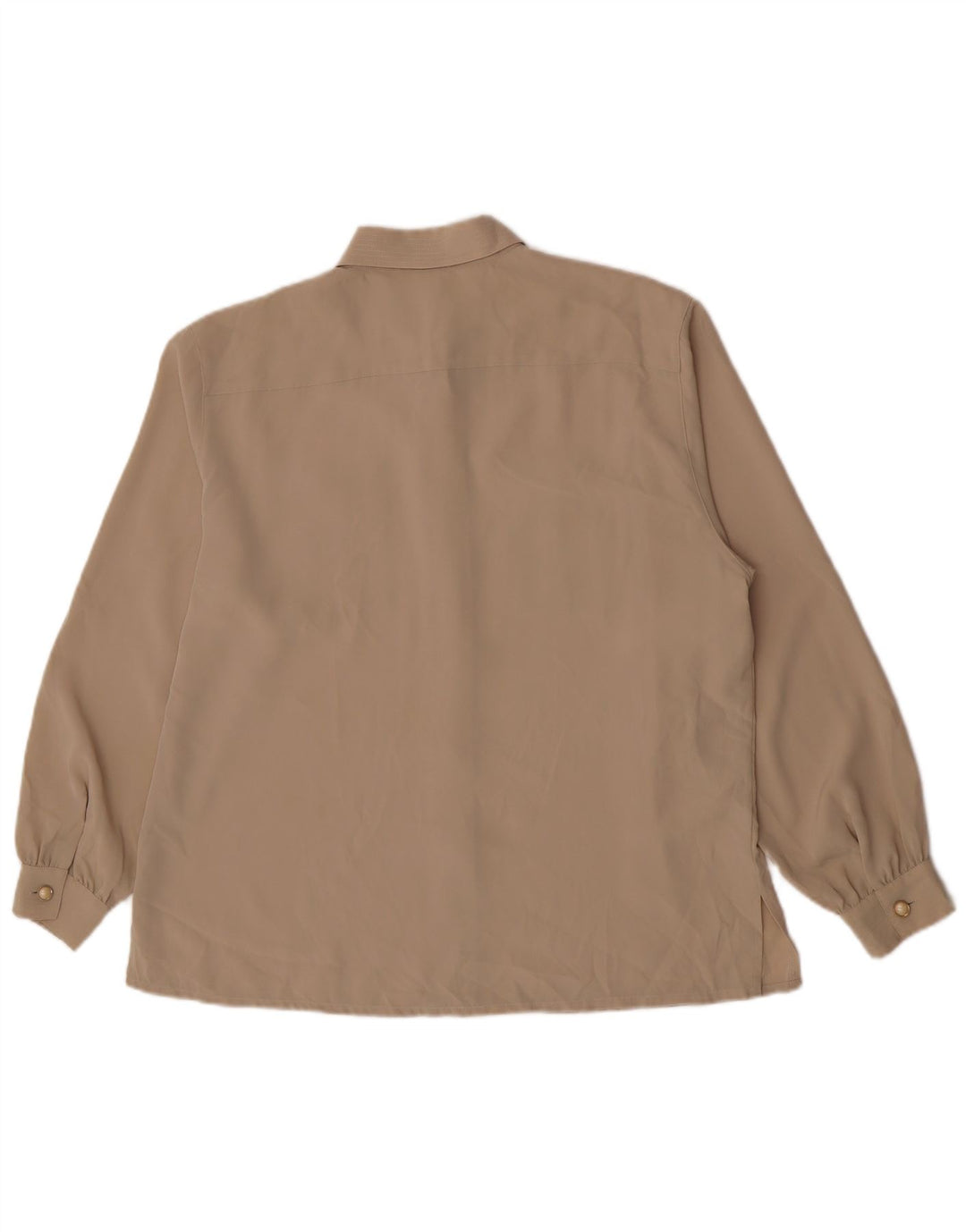 Michele Boyard Blusa camisera extragrande para mujer IT 42 Poliéster caqui medio