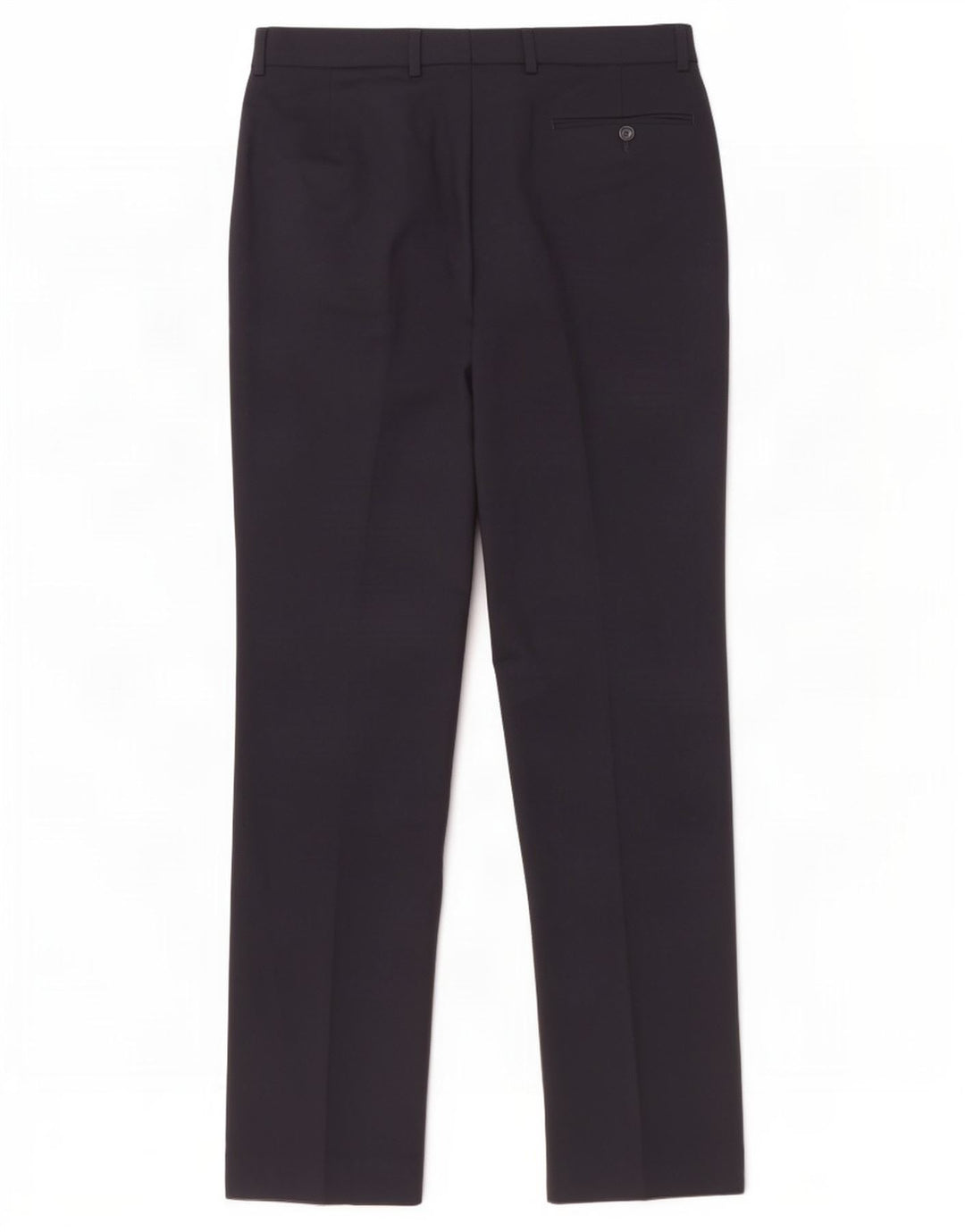 Pantalón de traje recto para mujer Marks & Spencer W32 L33 Lana azul marino