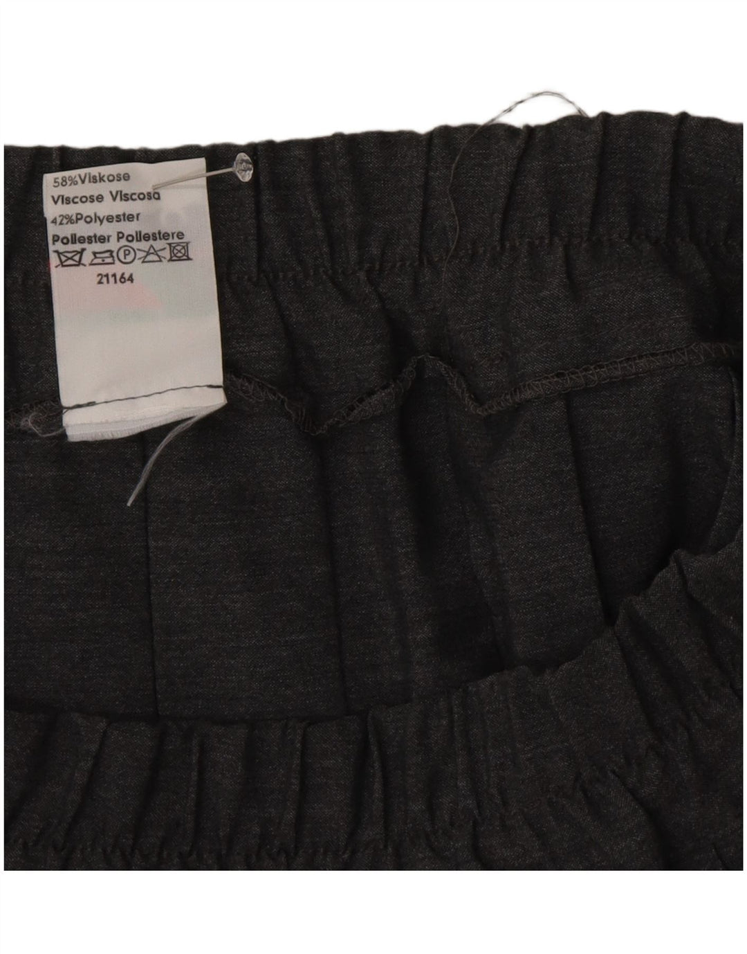 Falda Plisada Cuchillo Mujer Ecco EU 42 Grande W32 Viscosa Gris