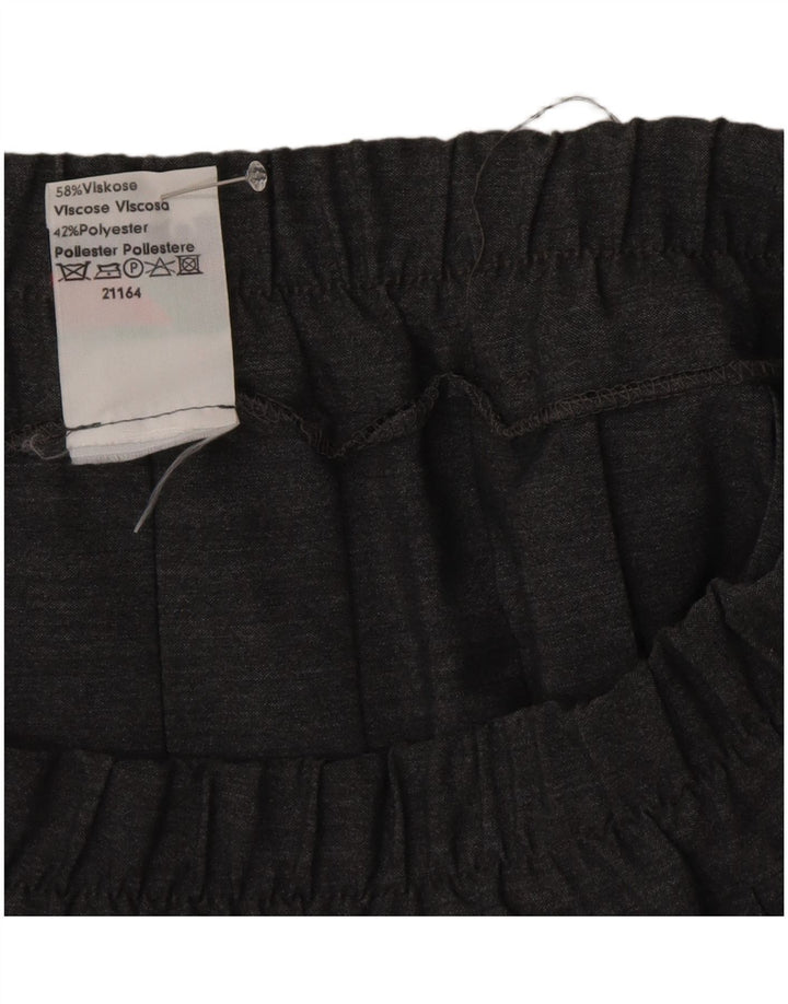 Falda Plisada Cuchillo Mujer Ecco EU 42 Grande W32 Viscosa Gris