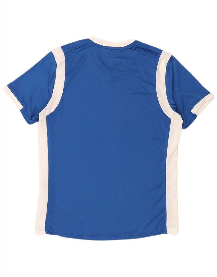Umbro Camiseta para hombre Top Large Azul Colorblock Poliéster