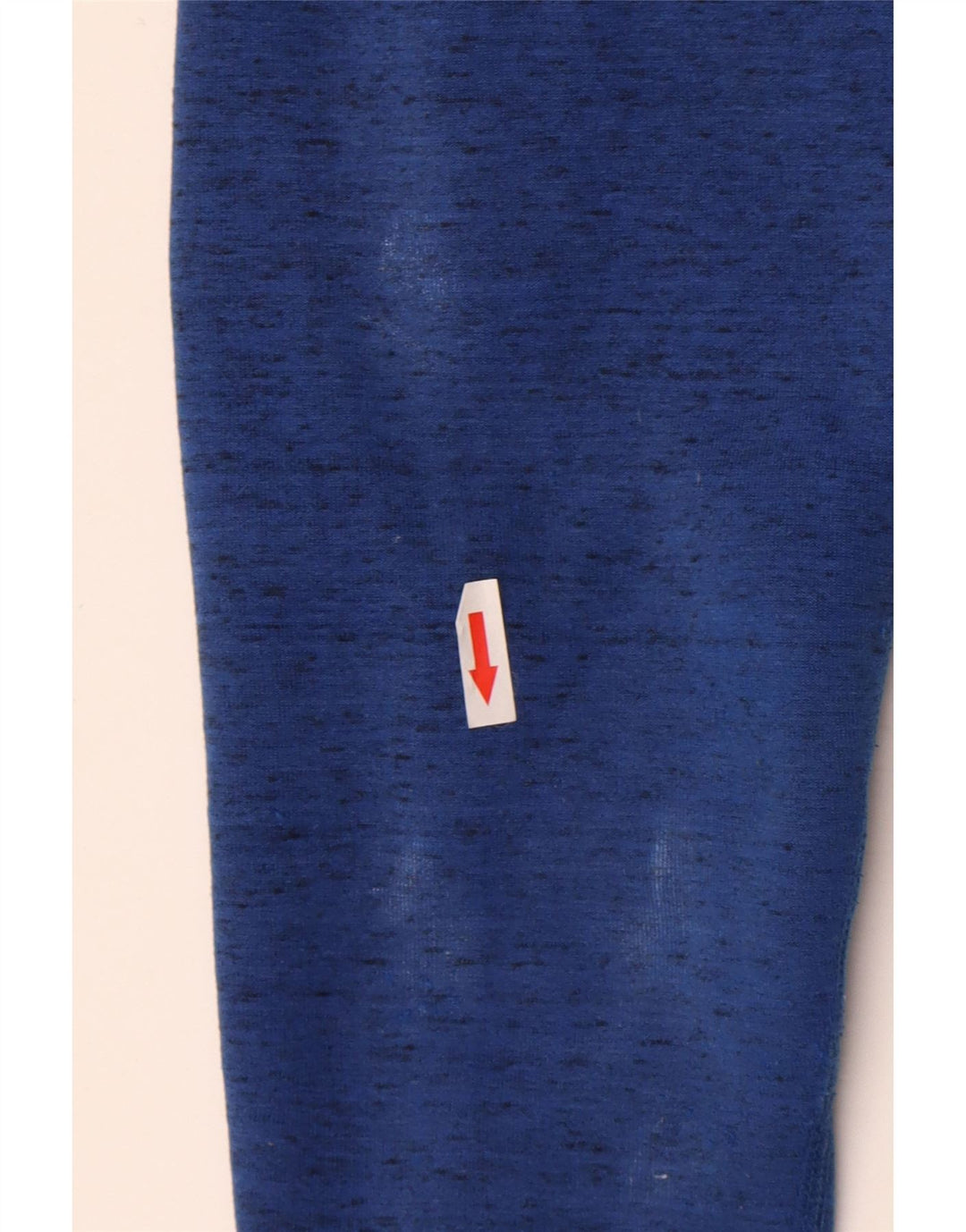 Nike - Sudadera con capucha y cremallera para hombre, algodón moteado en azul medio