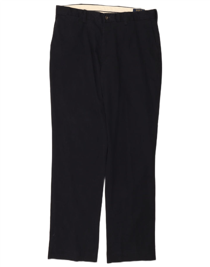 POLO RALPH LAUREN Pantalón chino recto para hombre W34 L34 Azul marino