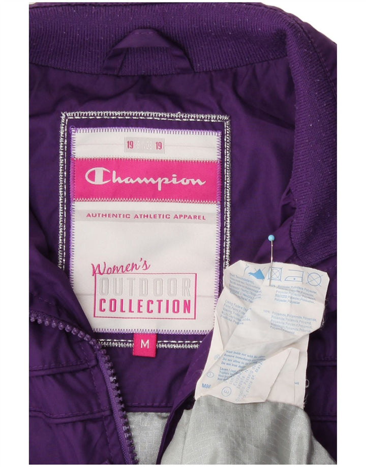 Champion Chaqueta Bomber para Mujer UK 44 Poliéster Púrpura Mediano