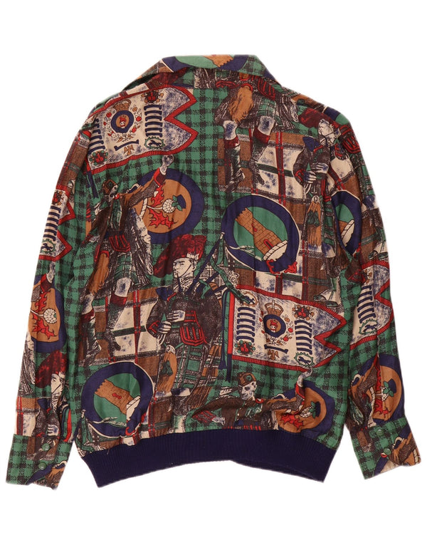 Tru Blusa de manga larga con estampado gráfico para mujer EU 40 Medium Cuadros multicolores