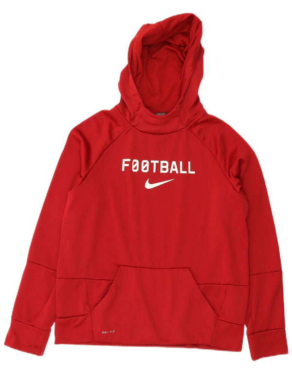 Nike Boys Dri Fit Graphic Sudadera con capucha Jumper 13-14 años XL Poliéster burdeos