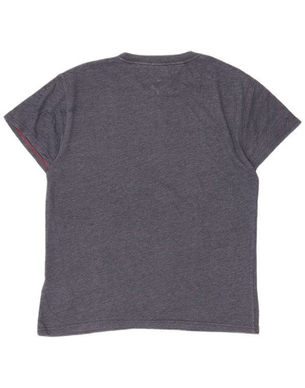 Tommy Hilfiger Camiseta gráfica para hombre Top Medium Azul marino Algodón