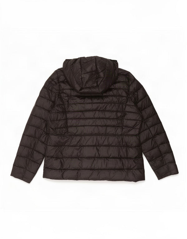Michael Kors Chaqueta acolchada con capucha para mujer UK 40 XL Nylon negro