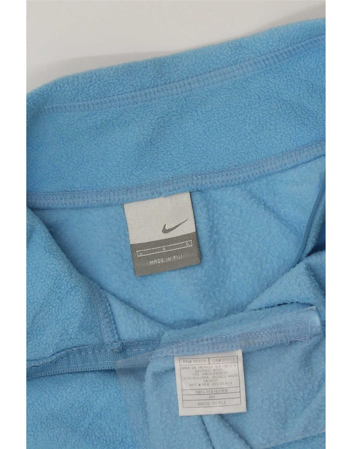 Nike - Chaleco polar para mujer (talla 40), poliéster azul grande