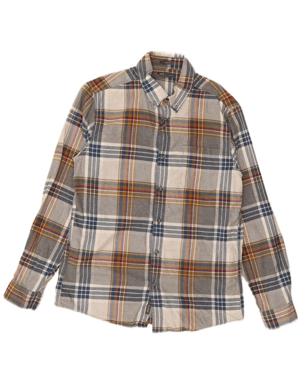 EDDIE BAUER Camisa de franela de corte clásico para hombre Cuadros medianos multicolores
