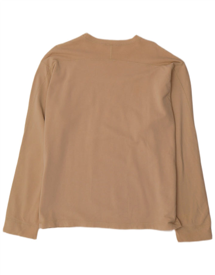 O'Neill Mens Graphic Top Manga Larga Grande Algodón Beige
