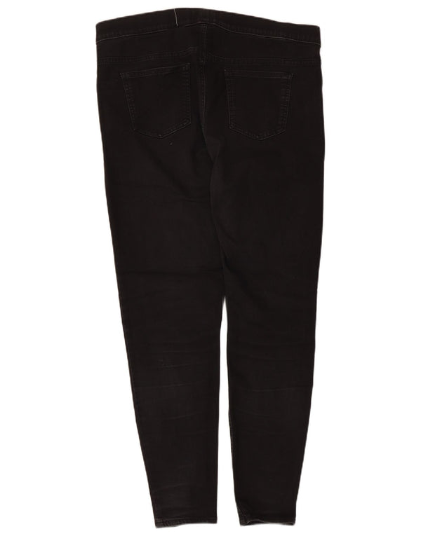 Marks & Spencer Vaqueros Jegging para Mujer UK 18 XL W34 L27 Algodón Negro