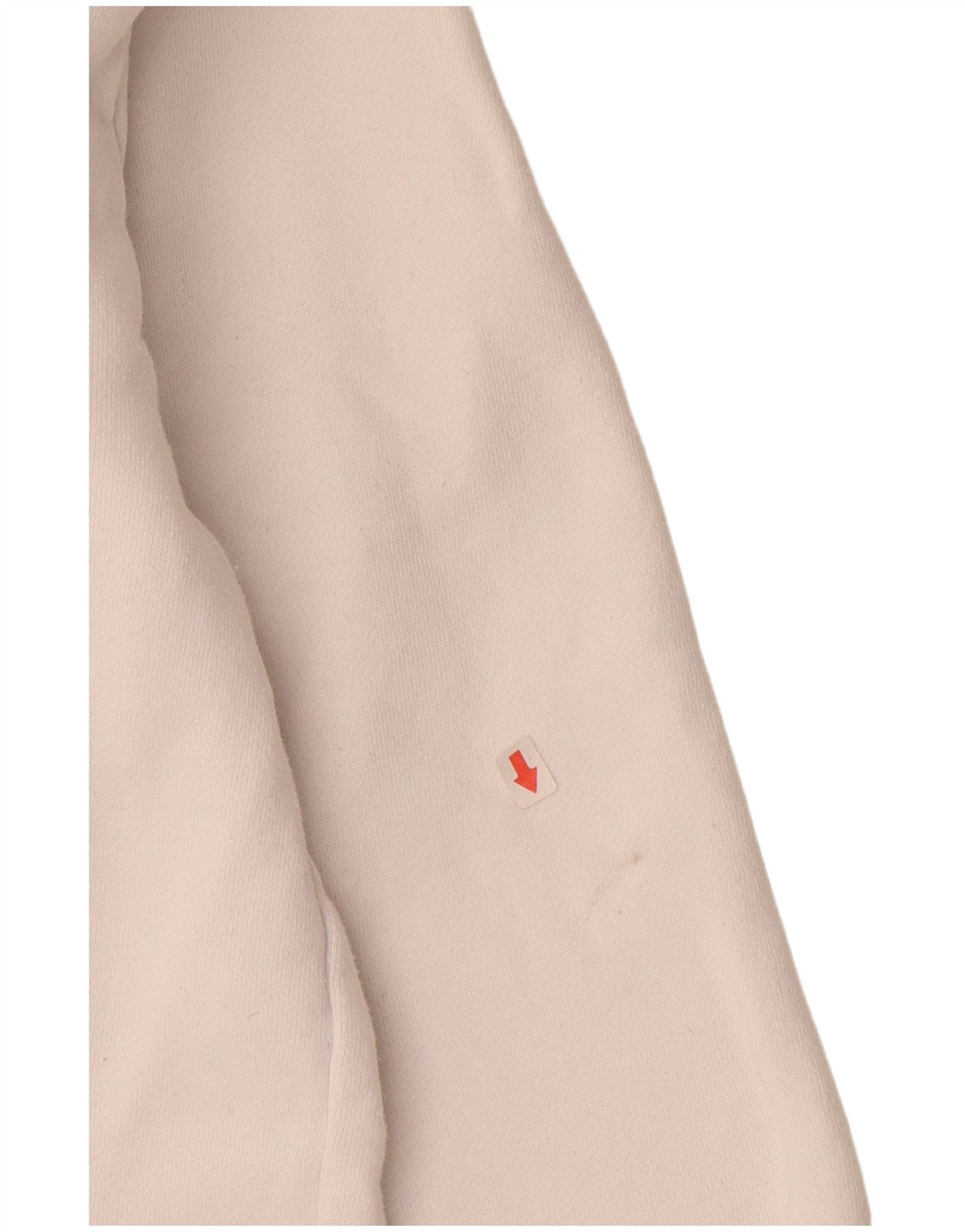 ELLESSE Jersey con capucha gráfica para hombre pequeño de algodón blanco roto