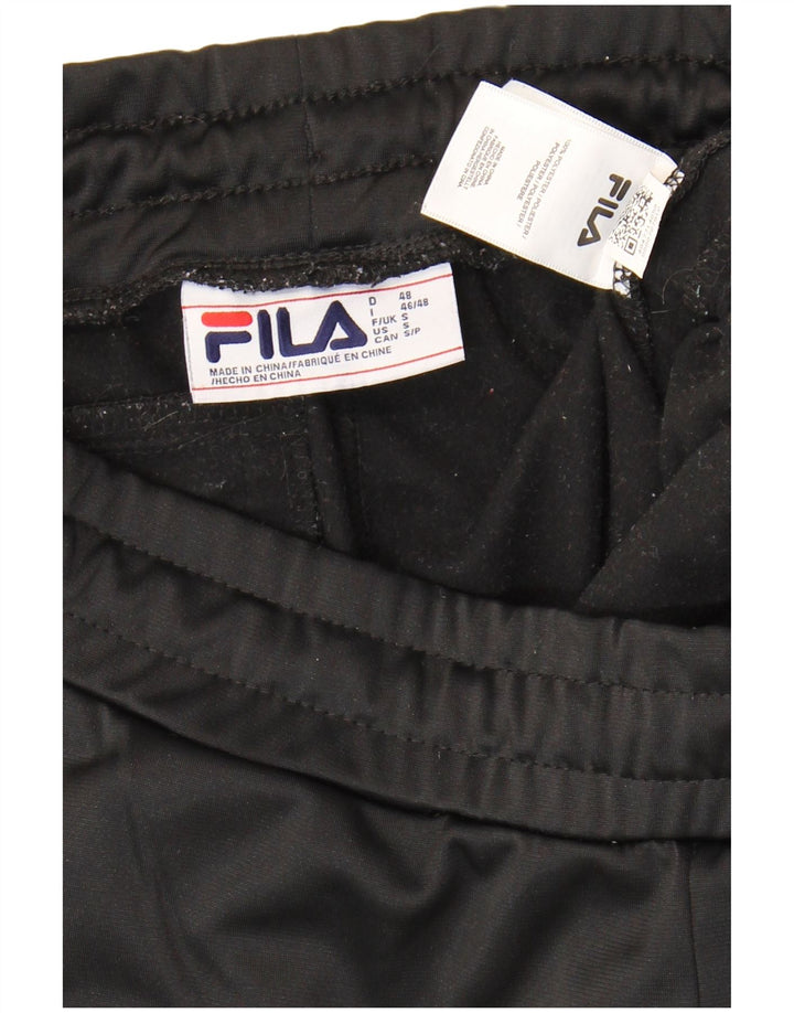 Fila Pantalón De Chándal Gráfico Para Hombre Pequeño Poliéster Negro