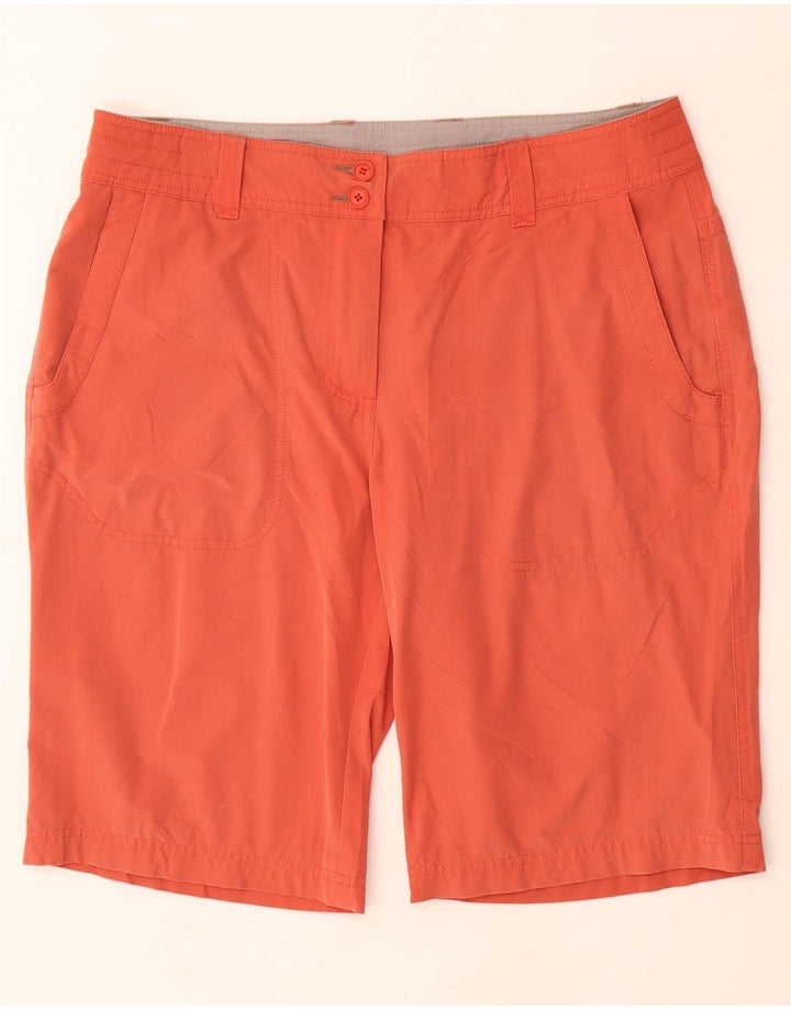 ROHAN Pantalones cortos chinos para mujer UK 12 Medium W32 Naranja Poliamida