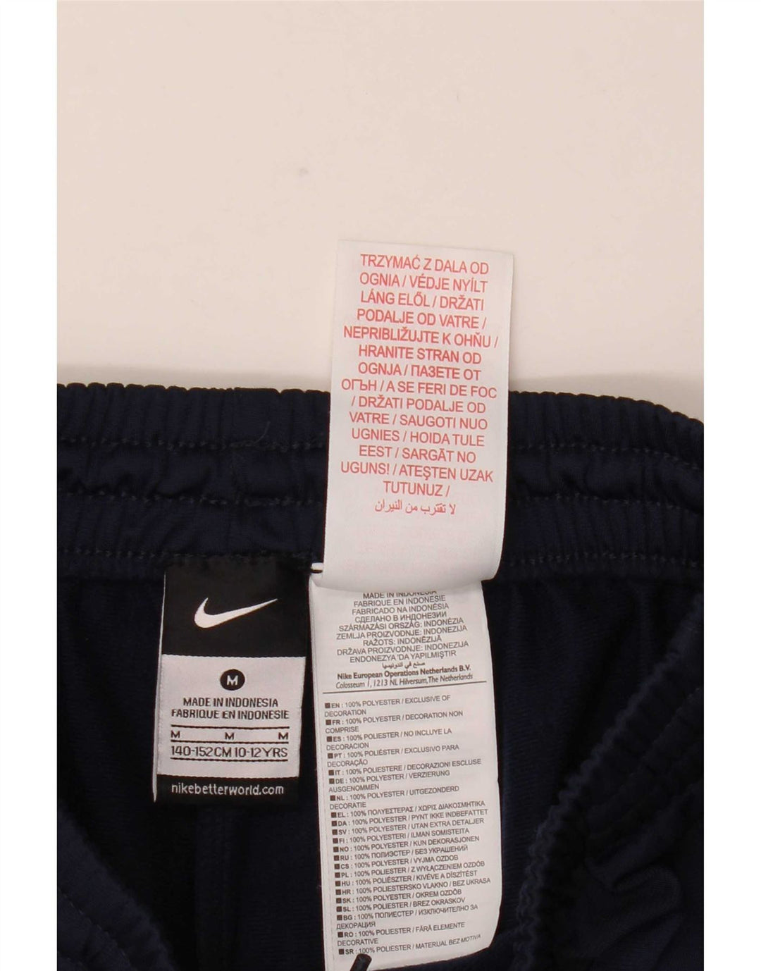 Nike Pantalón Chándal Niño 10-11 Años Mediano Azul Marino Poliéster