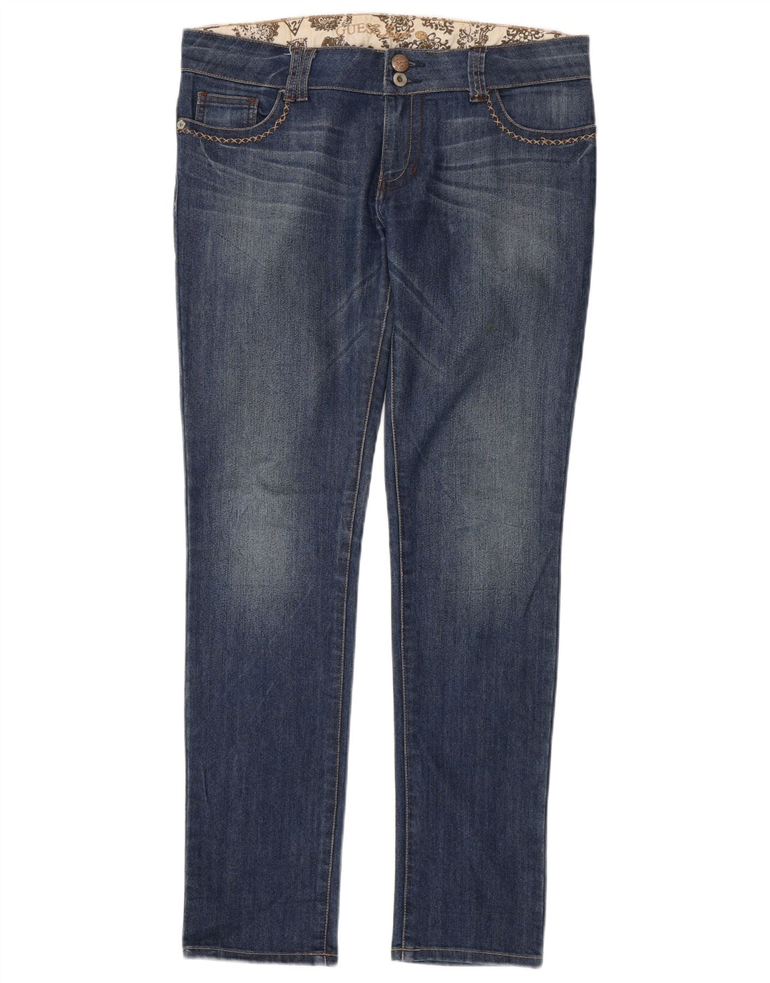 Vaqueros Guess Mujer Slim W31 L33 Algodón Azul