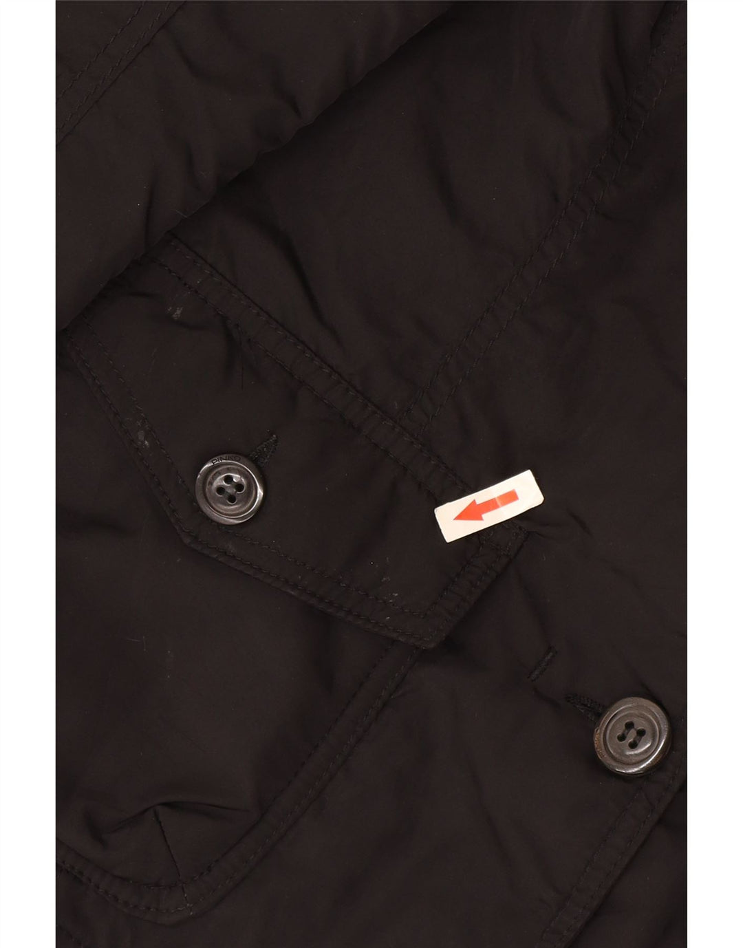 Pinko Chaqueta tipo blazer de 2 botones para mujer UK 8 Small Poliamida negra