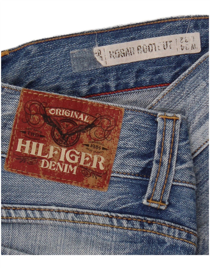 TOMMY HILFIGER Vaqueros Bootcut Rogar para hombre W34 L32 Azul