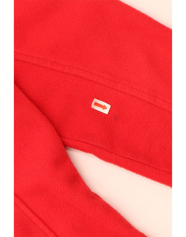 COLUMBIA Chaqueta polar para mujer UK 12 Mediana Rojo Poliéster