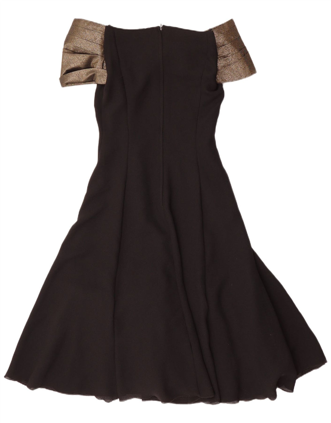 Yessica Vestido con hombros descubiertos para mujer EU 36 Pequeño Poliéster con bloques de color negro