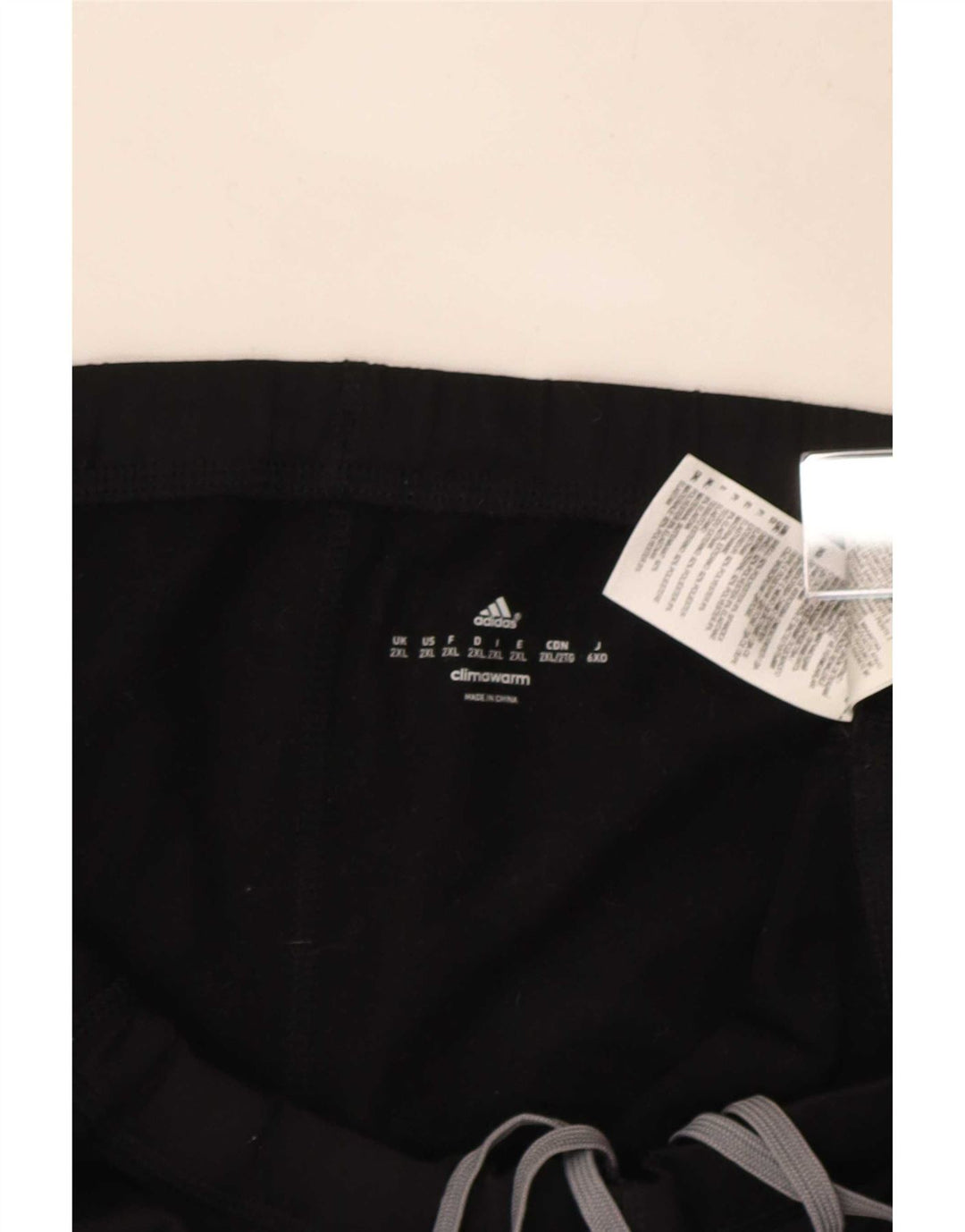 Adidas - Pantalón de chándal Climawarm para hombre, talla 2XL, poliéster negro