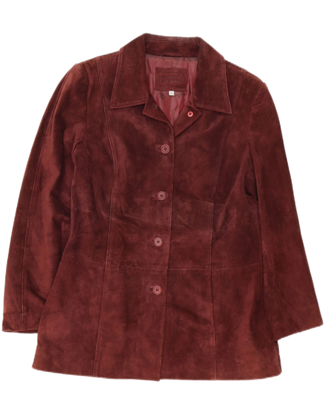Marks & Spencer Chaqueta Blazer de 5 Botones para Mujer UK 44 Medium Borgoña