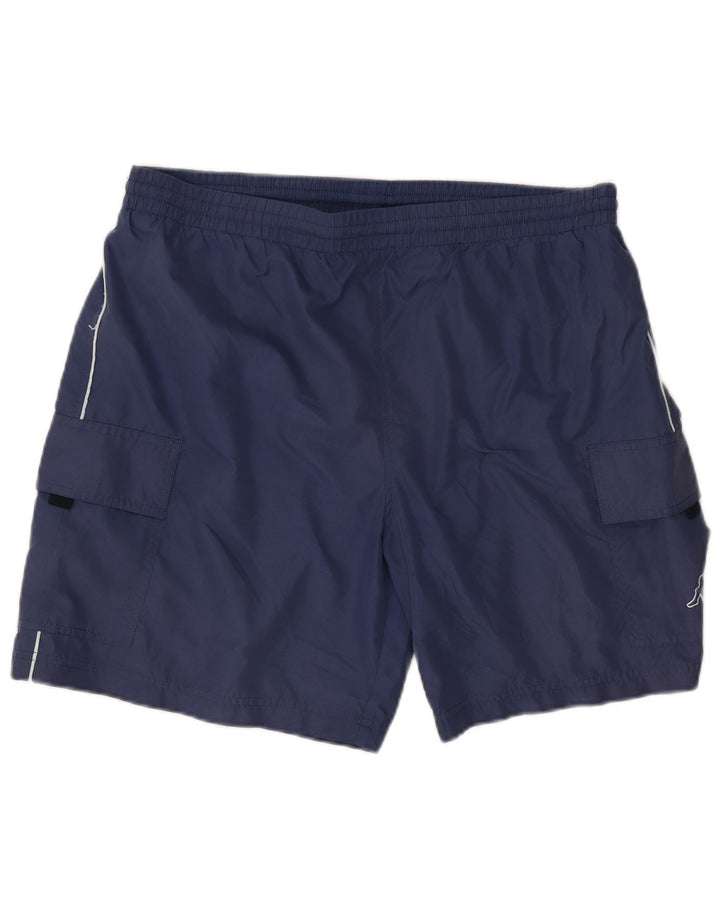 KAPPA Pantalones cortos deportivos para hombre XL Azul Poliéster