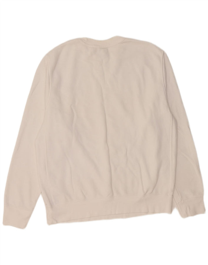 NIKE Sudadera Jumper Medium Blanco Algodón Hombre