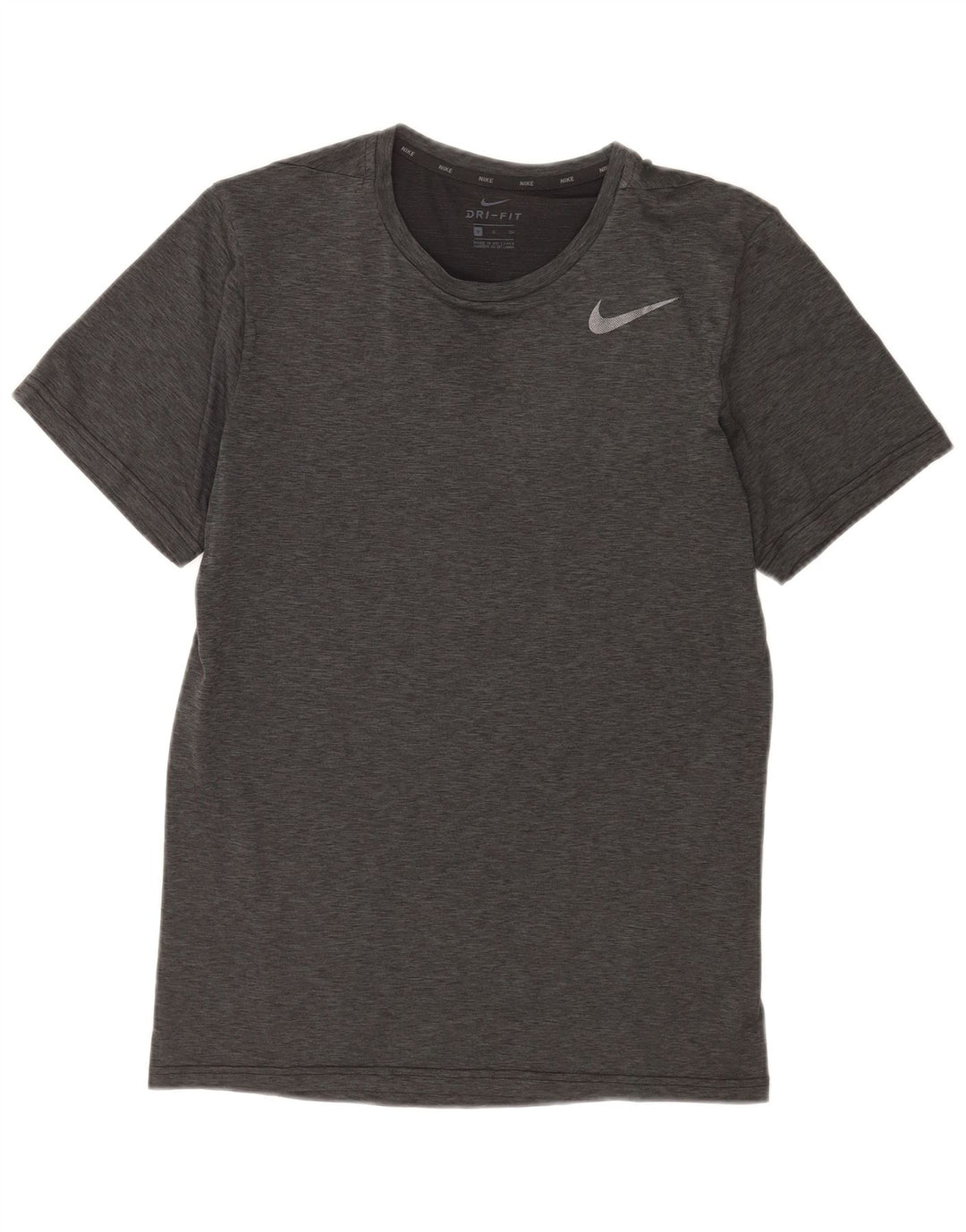 Camiseta Nike Dri Fit para hombre Top Small Gris Poliéster