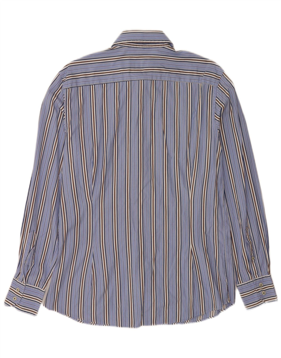Camisa Massimo Dutti Hombre Large Algodón Rayas Azul