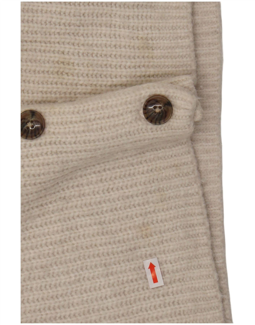 FAT FACE Suéter tipo cárdigan extragrande para mujer UK 10 Small White Nylon