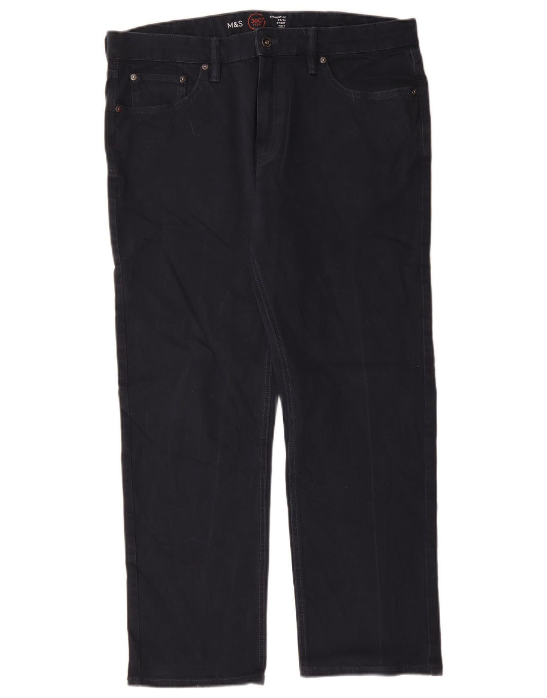 Marks & Spencer Jeans rectos para hombre W36 L29 Algodón azul marino