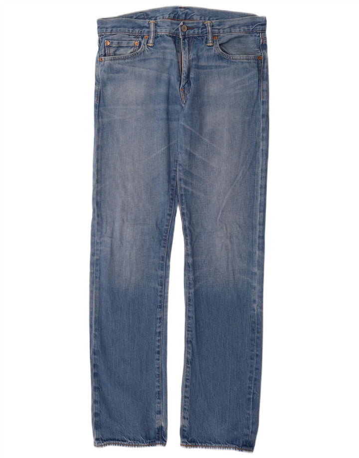 Levi's Vaqueros rectos 504 para hombre W32 L34 Algodón azul