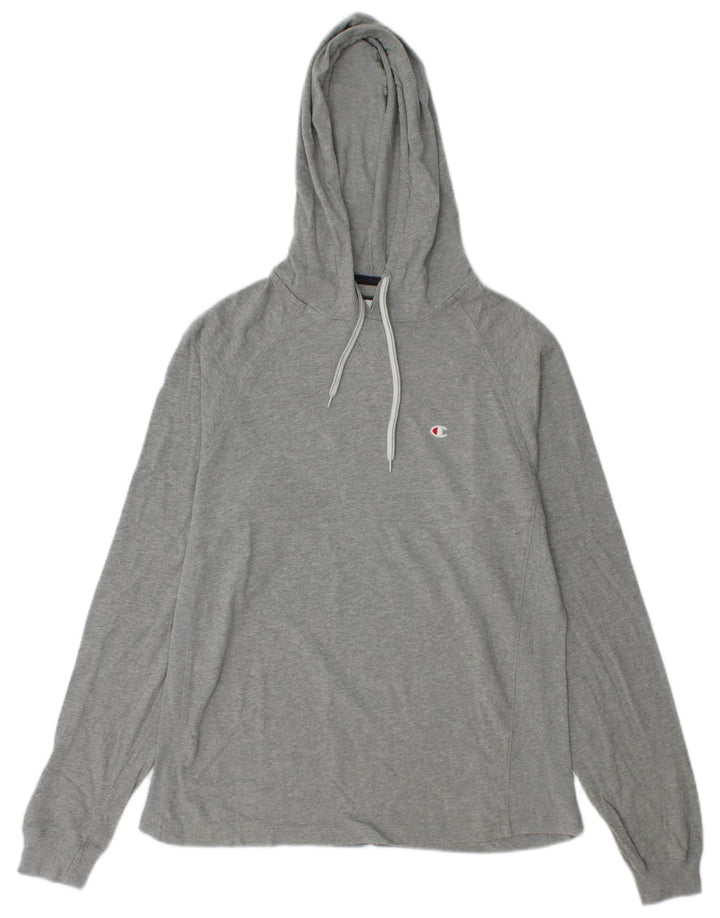 Champion Sudadera Con Capucha Para Hombre Jersey De Algodón Gris Medio