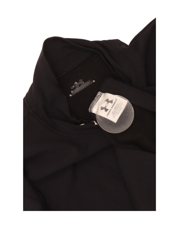 Under Armour Camiseta de manga larga para mujer UK 10 Small Black Nylon