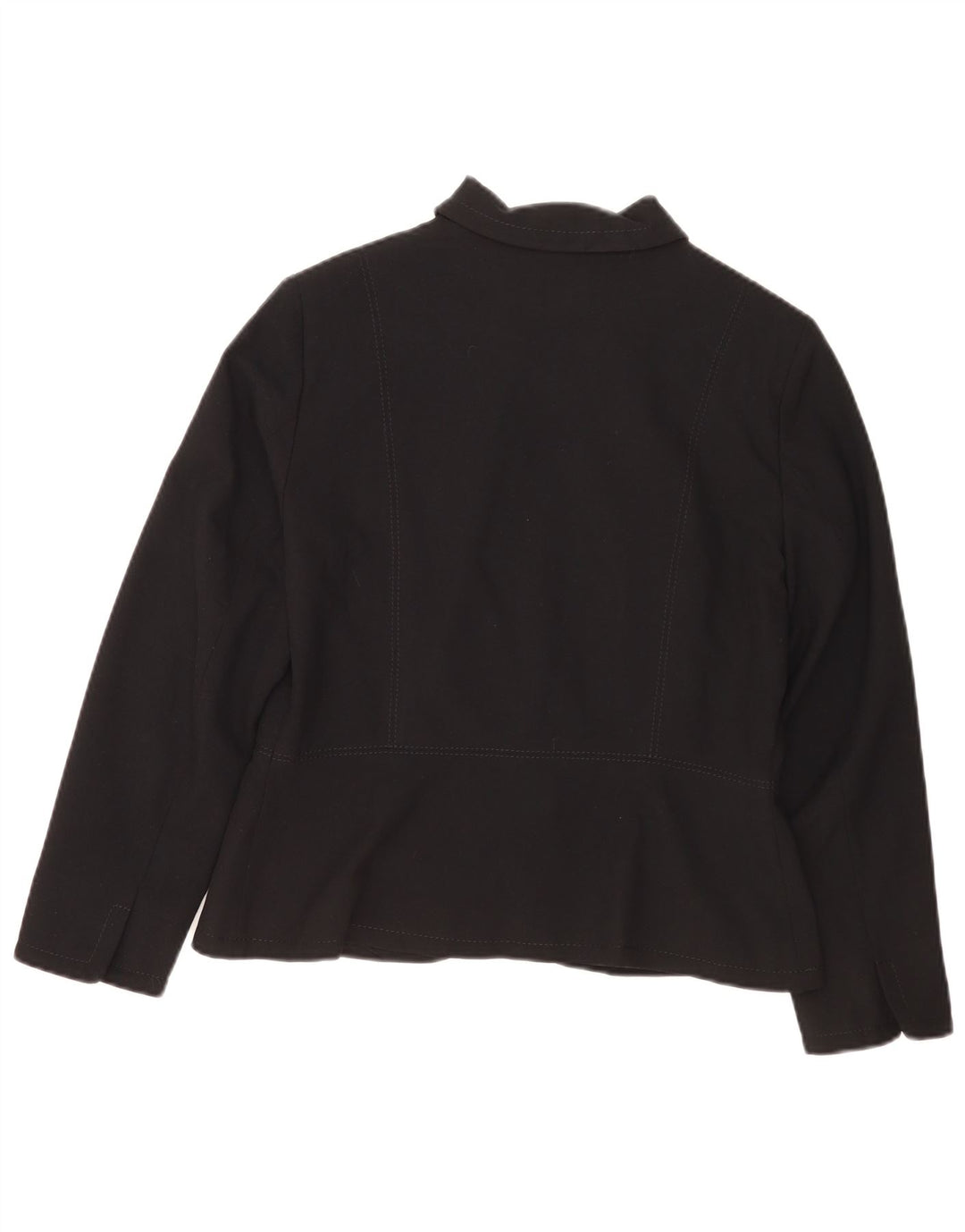 Marks & Spencer Chaqueta Blazer Petite con Cremallera Completa para Mujer UK 44 Mediano Negro