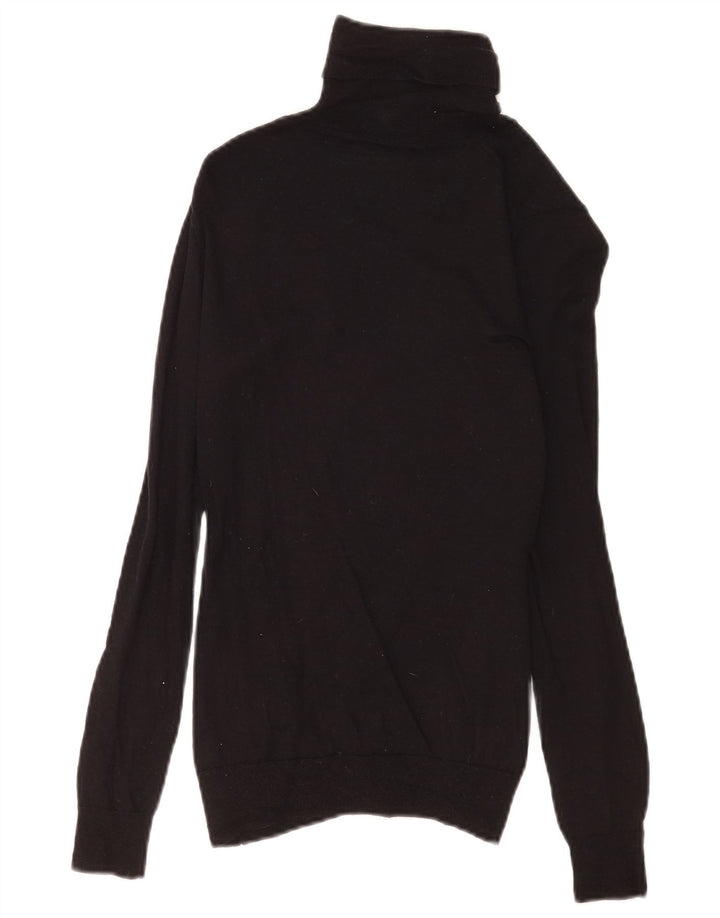Massimo Dutti Jersey con cuello vuelto para mujer, talla 8, color negro